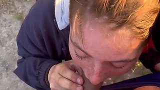 Hardcore Face‑Fuck – Amateur POV Redhead French Outdoor