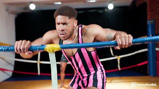 Horny Hostel with Wild Interracial Boxing Event - Tag Me In - Amalia Davis takes on BBC