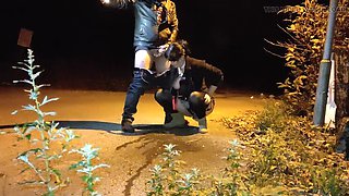 Horny MILF Gives Passionate Rimjob Outdoors - SlutHappiness Anal Fun