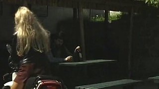 Vintage blonde hottie's wild passion erupts in a fierce intimate clash