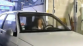 Double Penetration Gangbang & Bukkake Sperm Shower in Garage with Big Natural Tits