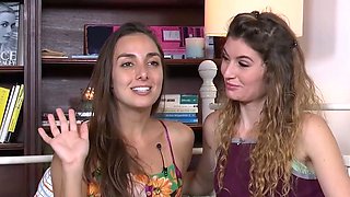 Two Latina lezzies love fat caboose pussy
