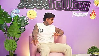 POV Blowjob: Redhead MILF sucks Christian Chaux's cock then gets wild fuck and anal creampie in her big booty