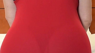 Nylon Worship with Blonde BBW Diamond Stax - Facesitting and Blowjob in Sheer Black Pantyhose