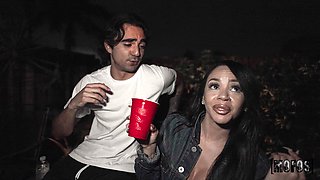 Raunchy tanned bombshell filthy adult clip