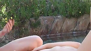 By the Pool with Sophia Featuring Emily Addison, Sophia Knight