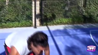 Kirsten Price, Tiffany Holiday And Nick Manning In Got Hurt And An Amazing Brunette Chick Takes Care Of His Stiff Boner