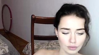 Shy brunette homemade amateur webcam teen