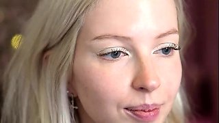 Blonde teen Sierras first erotic masturbation video