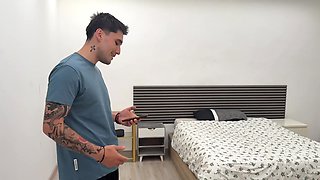 Fun foursome between two big cocks, a curvy Latina and a sex doll