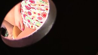 Aurora Snow Couldn't Wait For A Penis To Pop Though The Glory Hole She Found