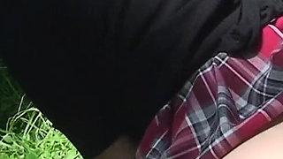Fucking my younger stepbro in the woods