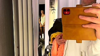 Amateur fucking while on hidden cam