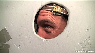 College pornstar Cameron Canada in bathroom for Gloryhole suck off - LethalHardcore