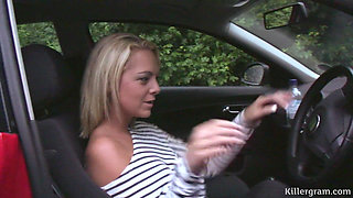 Krystal Pink Fucks and Sucks Dogger in the Woods