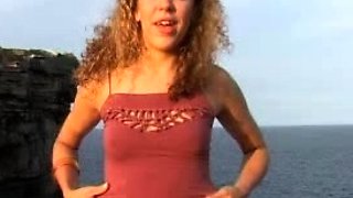 Amateur real small titted party teen slammed in gym class