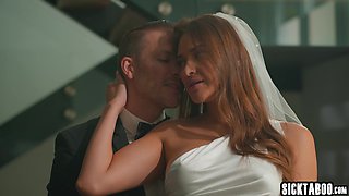 Naughty big ass bride Gizelle Blanco fucking hard in front of witnesses