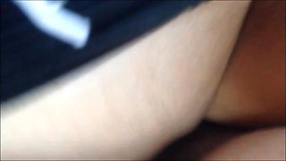 The Girlfriend in Miniskirt Fucked in the Parking Lot and Cum in the Pussy