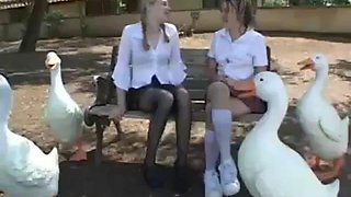 Masturbating teens used by teacher in back of the bus