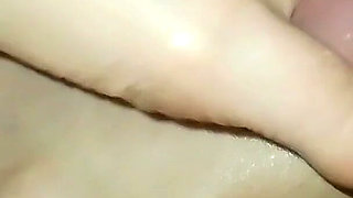 Footjob with Slow Movements of My Long Toes!