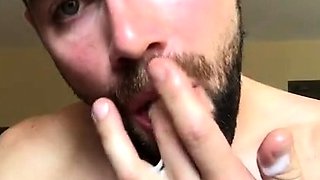 Solo masturbation and gay climax