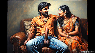 Desi horny aunty fucked by her servant as she was marstubating and she calls him to fuck her