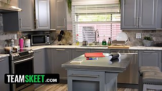Fighting college latina schoolgirl earns additional income as a nanny and a moaning hoe - teamskeet