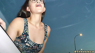 She Made Me Cum on Her Thong in My Car