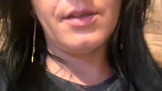 Beautiful MilfyCalla with hungry pussy pee in the toilet, pissing close up