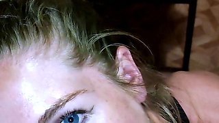 Blonde amateur milf does anal on pov camera 21