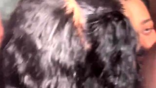 Black and ebony girlfriends get 2 white dicks