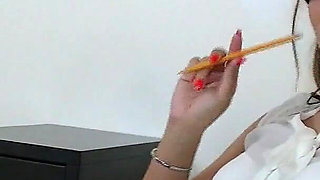 Horny curvy secretary fucked on the desk
