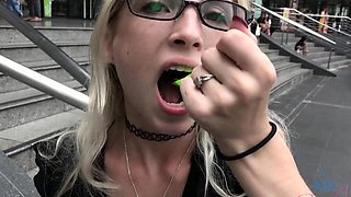 Blonde Blowjob Huge Cumshot Facial