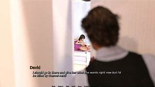 Laura Lustful Secret - Gameplay - Roleplay - Emma Teases Stepdaddy Friend with Puffy Pussy Cameltoe and Masturbate in Bed