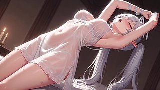 TuanHuangs Busty Hentai Beauty Cums in BDSM Ropes