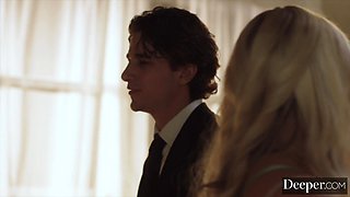 Deeper. Gorgeous Blond Influencer Britt Blair Has Buttfuck One-Night Stand With A Worshipper