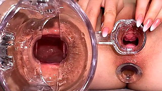 Look Inside My Tight Asshole. Anal Speculum. Opened Holes Orgasm