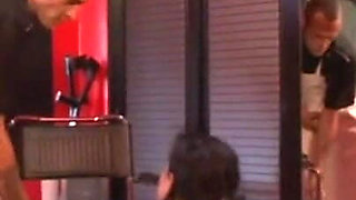 Humiliating hanging out candle dripping