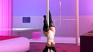 Sensual dance from 2B in NieR: Automata