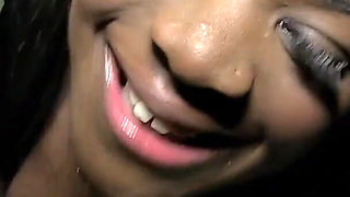 Thick Ebony Babe Is Bored After Work so She Decided to Become a Dogging Slut for White British Cocks
