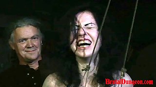 Witch Loredana Endures BDSM Gang Bang  Clothespins Breast Torment