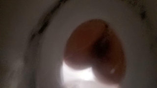 Bathroom-slave Toilet Peeking on Bellealiz Peeing and Farting