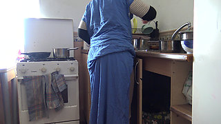 Anal Intercourse with a Turkish Cleaning Lady in Germany. Kitchen Anal Sex