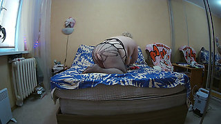 Stepmom with Big Ass Masturbates Big Pussy and Cums Every Day