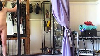 CFNM femdom busty brunettes jerk cock of his submissive