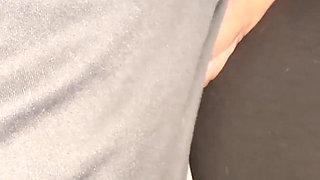 She Grabs a Stranger's Dick in Public