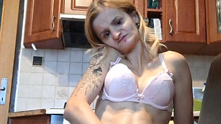 Play with Boobs and Pussy in Sexy Underwear