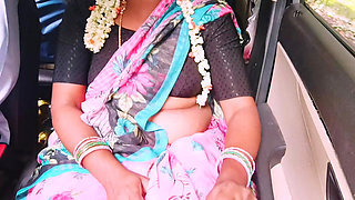Bhabi Deceives Her Husband While Spending Private Time on Long Drives with Her Stepbrother-in-law. Car Sex Telugu Dirty Talks.