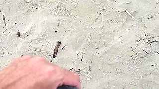 Masturbating Outdoors for Hot Redhead Who Liked It