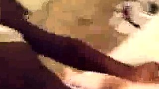 Redhead housewife calms down the second she sees a bbc oo